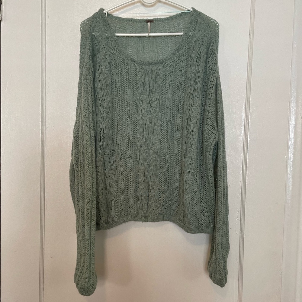 Free People XL angel soft sweater in mint